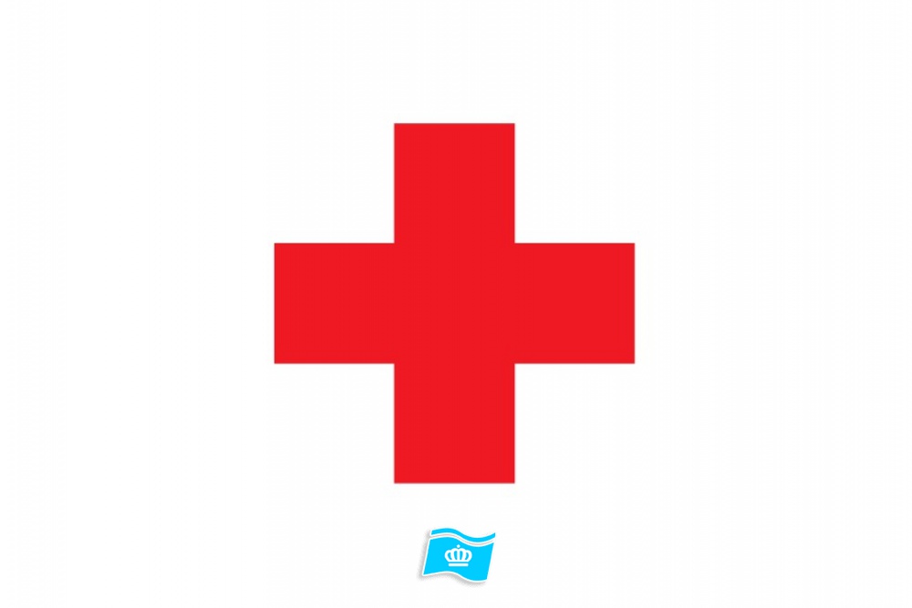 Vlag Rode Kruis 70x100 cm
