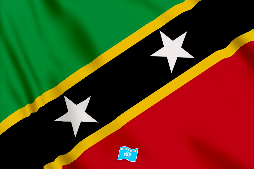 Vlag Saint Kitts en Nevis 100x70