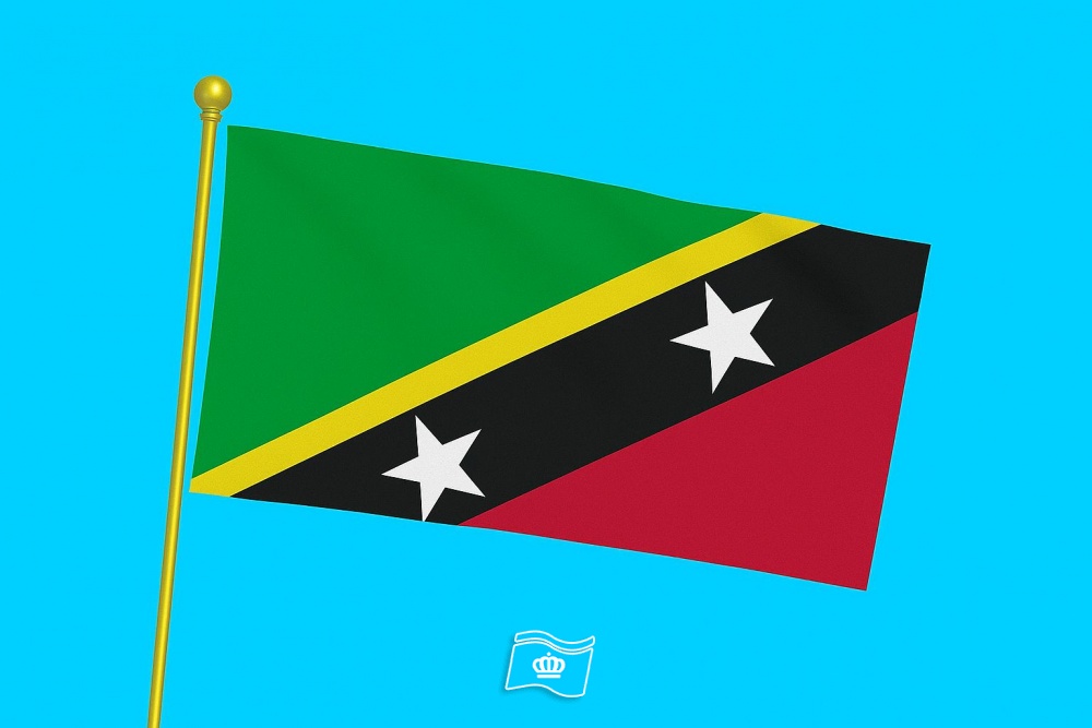 Vlag Saint Kitts en Nevis 120x180 cm