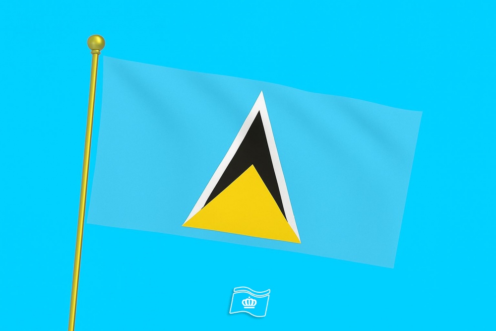 Vlag Saint Lucia 050x075 cm