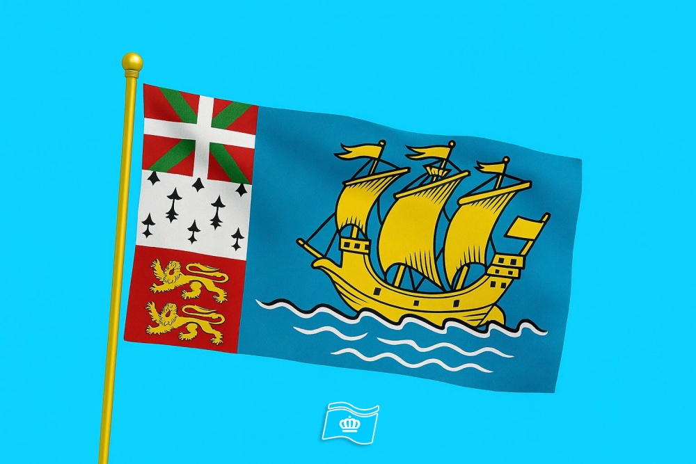 Vlag Saint Pierre en Miquelon 300x450 cm