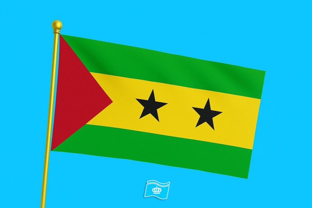Vlag Sao Tomé en Principe 100x150 cm