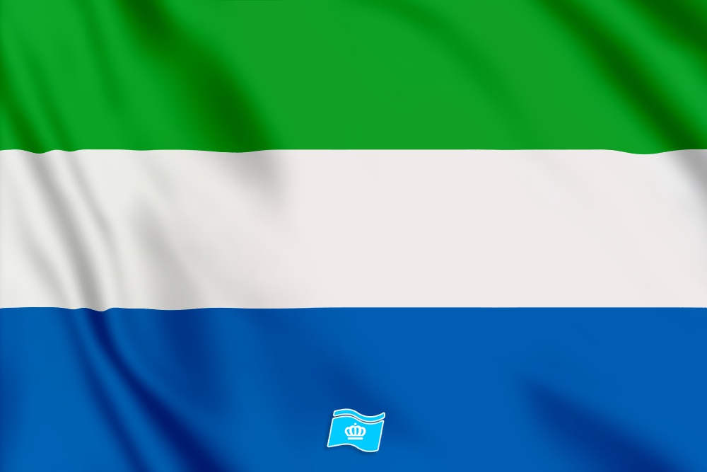 vlag Sierra Leone 100x70