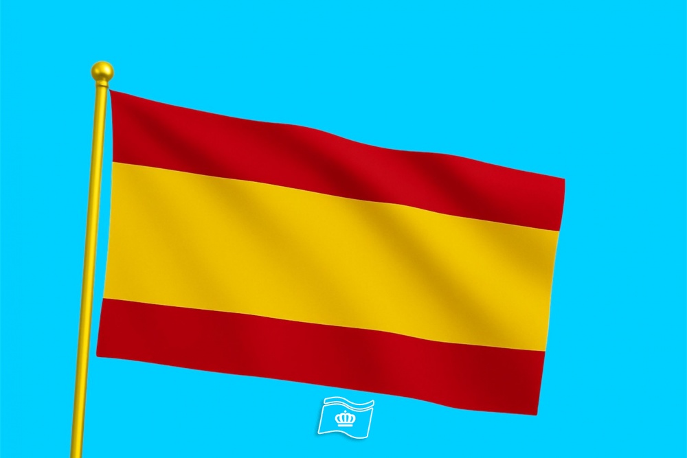 Vlag Spanje zonder wapen 030x045 cm