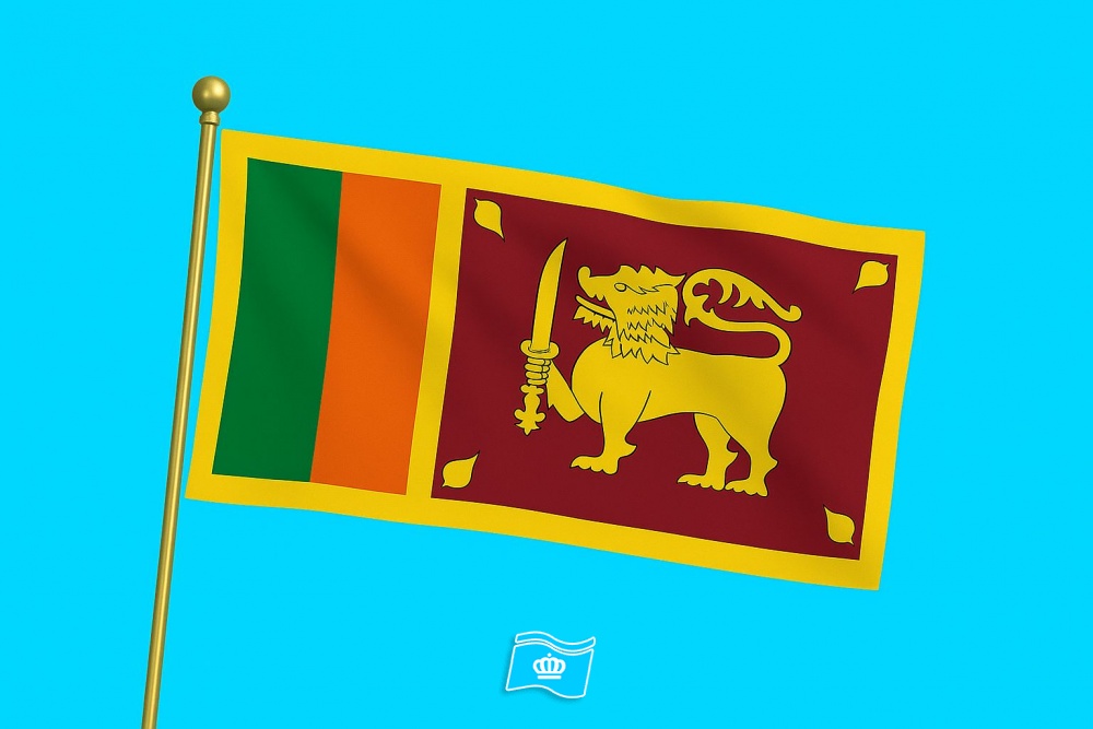 Vlag Sri Lanka 030x045 cm