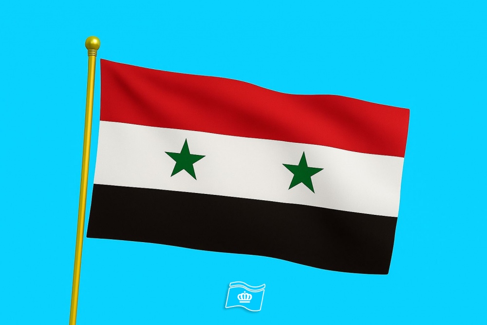 Vlag Syrië 1980-2024, 200x300 cm