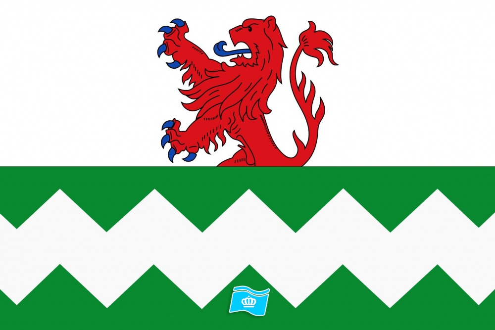 Vlag Westland met leeuw 010x015 cm