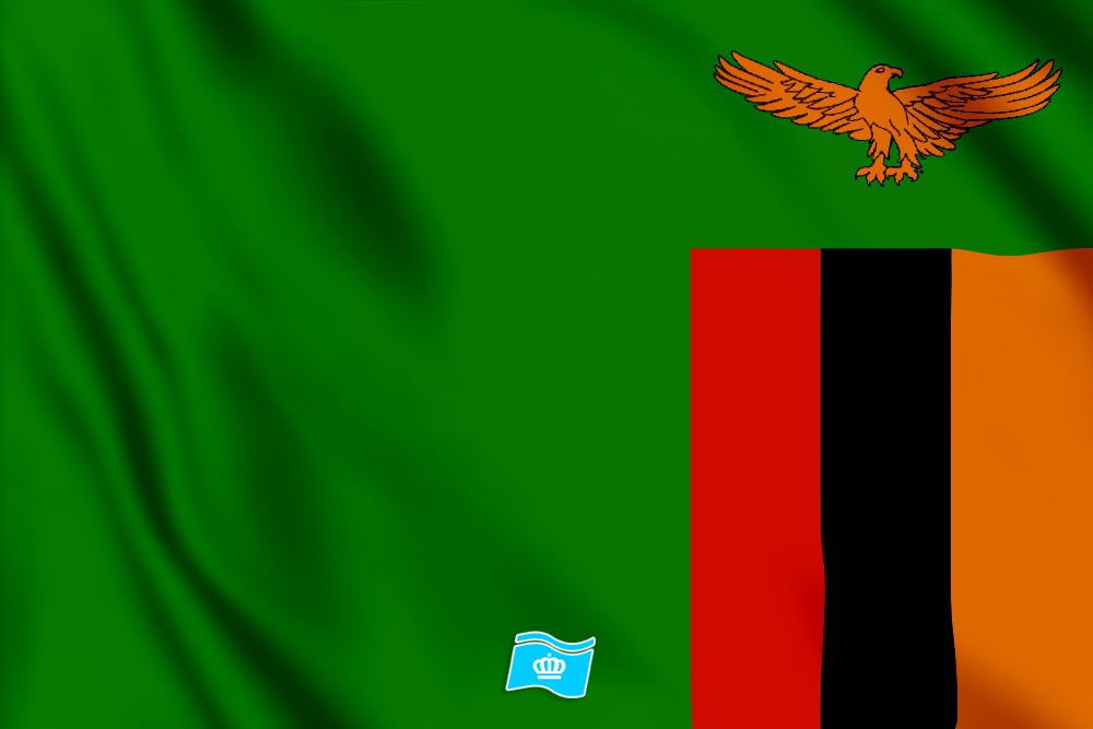 vlag Zambia 100x70