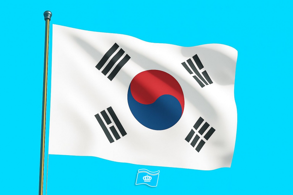 Vlag Zuid-Korea 225x350 cm