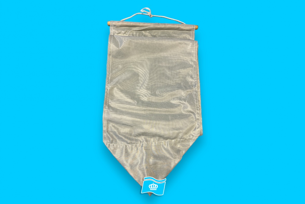 Wimpel grijs 2,5 meter, uitverkoop