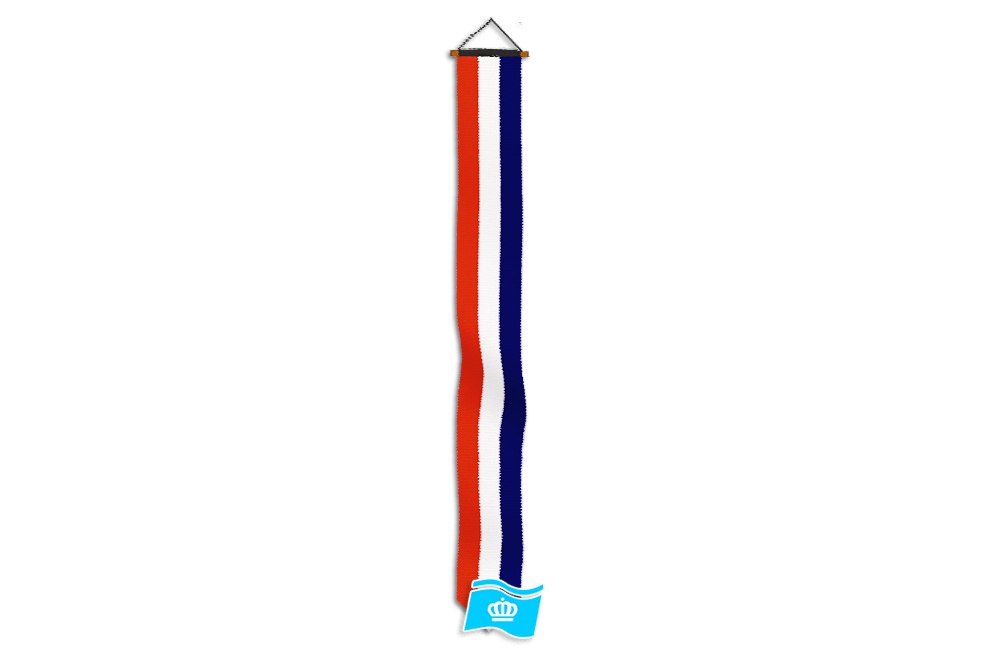 Wimpel Nederland marineblauw 200 cm
