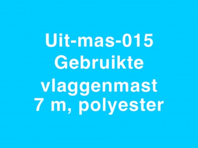 015 Gebruikte vlaggenmast polyester 7 meter