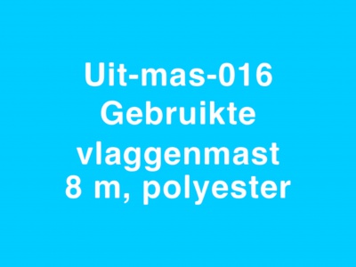 016 Gebruikte baniermast polyester 8 meter