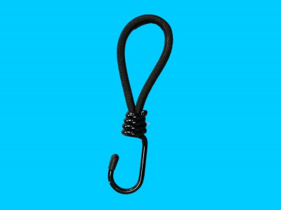 018 Spanner 18 cm zwart met geplastificeerde staalhaak