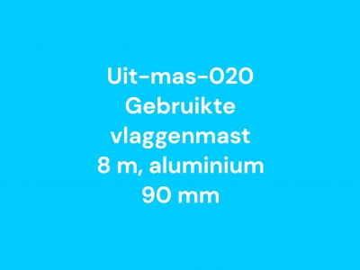 020 Gebruikte vlaggenmast polyester 8 meter