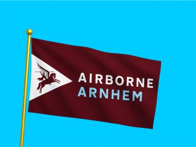 Airborne Arnhem Vlag 150 x 225 cm | Officiële Airborne Uitvoering | 130 Grams Polyester Airborne Arnhem Vlag 150 x 225 cm | Officiële Airborne Uitvoering | 130 Grams Polyester