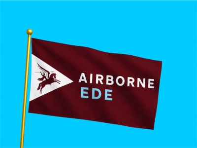 Airborne Ede Vlag 100 x 150 cm | Officiële Airborne Uitvoering | 130 Grams Polyester Airborne Ede Vlag 100 x 150 cm | Officiële Airborne Uitvoering | 130 Grams Polyester