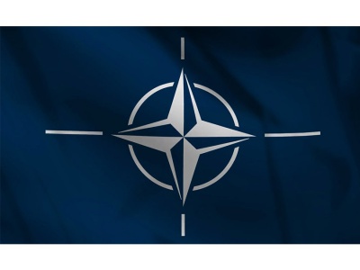 Decoratie Vlag Nato 100x150 cm