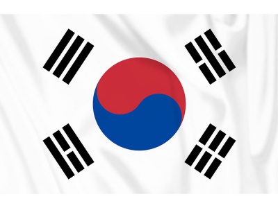 Decoratie Vlag Zuid Korea 100x150 cm