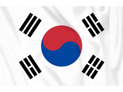 Decoratie Vlag Zuid Korea 100x150 cm