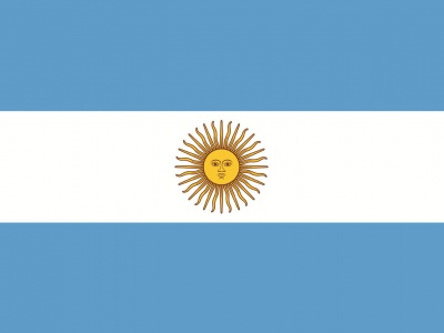 Gebruikte vlag Argentinië 150x225 cm, uitverkoop