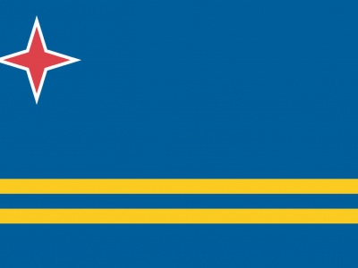 Gebruikte vlag Aruba 200x300 cm, uitverkoop