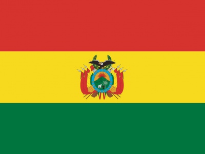 Gebruikte vlag Bolivia 150x225 cm, uitverkoop