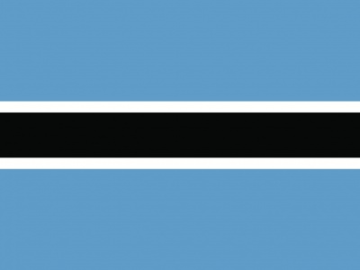 Gebruikte vlag Botswana 150x225 cm, uitverkoop