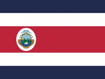 Gebruikte vlag Costa Rica 150x225 cm, uitverkoop