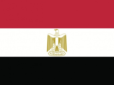 Gebruikte vlag Egypte 100x150 cm, uitverkoop