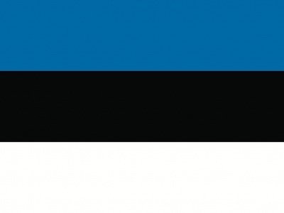 Gebruikte vlag Estland 150x225 cm, uitverkoop