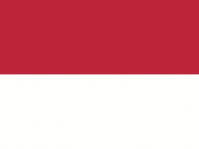 Gebruikte vlag Indonesie 100x150 cm, uitverkoop