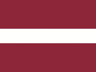 Gebruikte vlag Letland 200x300 cm, uitverkoop