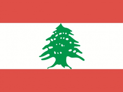 Gebruikte vlag Libanon 100x150 cm, uitverkoop