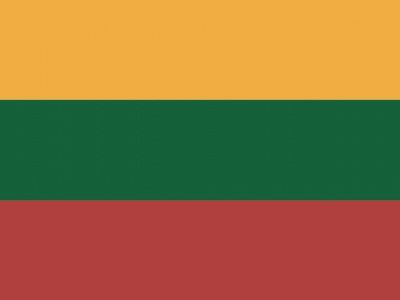 Gebruikte vlag Litouwen 100x150 cm, uitverkoop