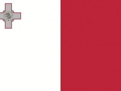 Gebruikte vlag Malta 150x225 cm, uitverkoop Gebruikte vlag Malta 150x225 cm, uitverkoop