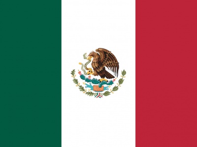 Gebruikte vlag Mexico 150x225 cm, uitverkoop Gebruikte vlag Mexico 150x225 cm, uitverkoop