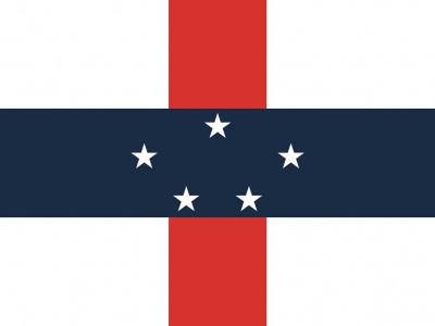 Gebruikte vlag Nederlandse Antillen 100x150 cm, uitverkoop