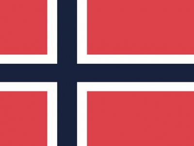 Gebruikte vlag Noorwegen 70x100 cm, uitverkoop Gebruikte vlag Noorwegen 70x100 cm, uitverkoop