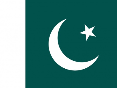 Gebruikte vlag Pakistan 150x225 cm, uitverkoop Gebruikte vlag Pakistan 150x225 cm, uitverkoop