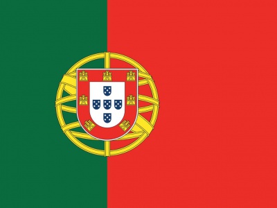 Gebruikte vlag Portugal 150x225 cm, uitverkoop Gebruikte vlag Portugal 150x225 cm, uitverkoop