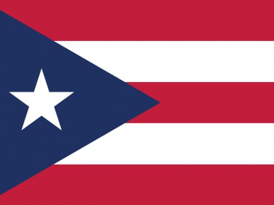 Gebruikte vlag Puerto Rico 150x225 cm, uitverkoop Gebruikte vlag Puerto Rico 150x225 cm, uitverkoop