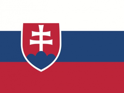 Gebruikte vlag Slowakije 100x150 cm, uitverkoop Gebruikte vlag Slowakije 100x150 cm, uitverkoop