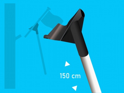 Handystick met stok 150cm