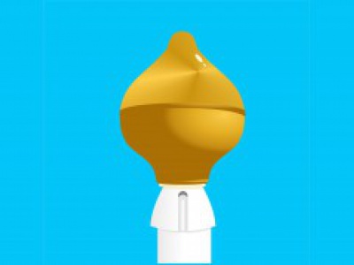 Mastknop Peer Goud