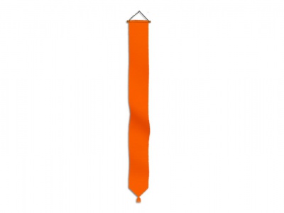 Oranje wimpel met kwast bijpassend bij vlag 100x150