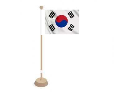 Tafellag Zuid-Korea 10x15 cm