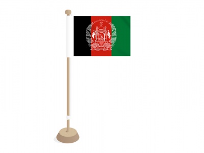 Tafelvlag Afganistan 10x15 cm 