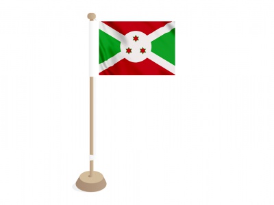 Tafelvlag Burundi 10x15 cm