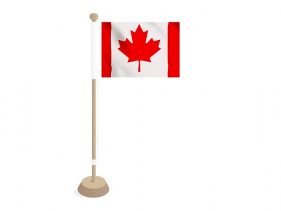 Tafelvlag Canada 10x15 cm